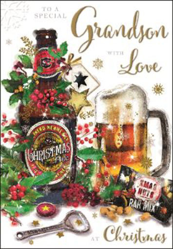 Picture of SPECIAL GRANDSON CHRISTMAS CARD